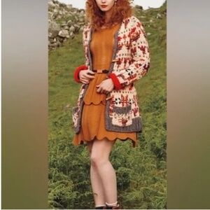 Anthropologie Sleeping on Snow Chunky Knit Cardigan with Toggle Buttons XS